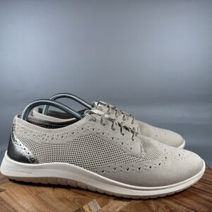 Cole Haan Women's 10.5 Beige ZERØGRAND Meritt Stitchlite Oxfords W30723